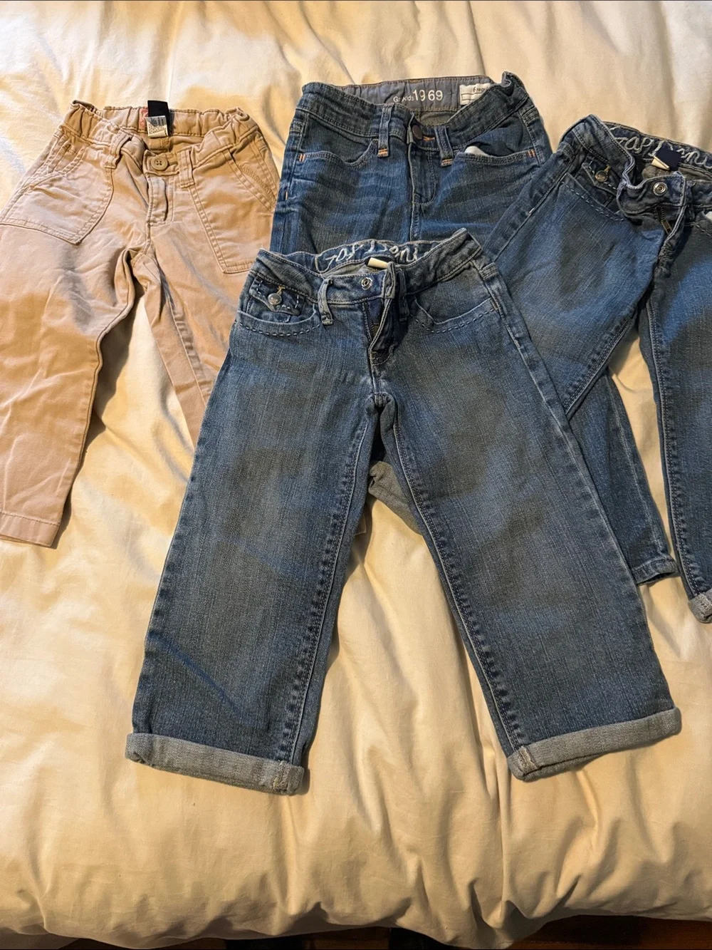 GAP Kids Mixed Denim and Khaki Pants Pack - Blue and Tan